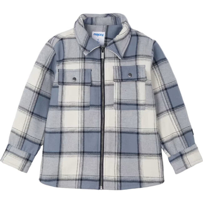 Boy Plaid Jacket, Blue
