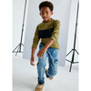 Boy T-Shirt with Pocket, Green - T-Shirts - 3