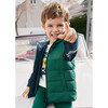 Boys' Reversible Quilted Vest, Navy - Vests - 4