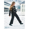 Girl Knit Sweater and Pants Set, Black - Mixed Apparel Set - 3