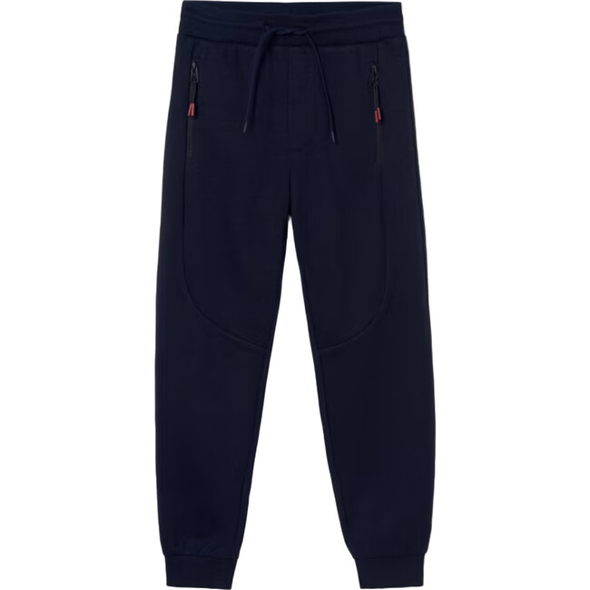 Boy Joggers with Zip Detail, Navy
