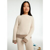 Girl Jumper and Trousers Tricot Set, Beige - Mixed Apparel Set - 4
