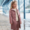 Girl Formal Coat, Pink - Coats - 3