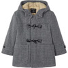 Boy Duffle Coat, Grey - Coats - 1 - thumbnail