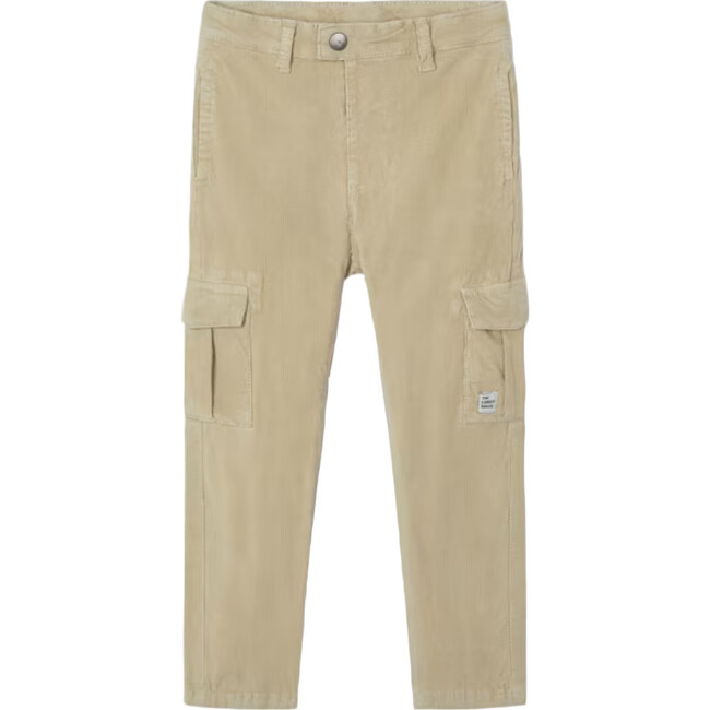 Boy Corduroy Cargo Pants, Beige
