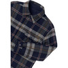 Boy Reversible Quilted Overshirt, Navy - Polo Shirts - 2