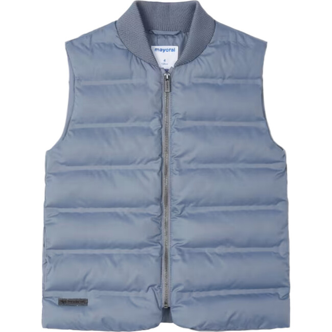 Boy Lightweight Quilted Vest, Blue