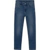 Boy Fitted Jeans, Blue - Jeans - 1 - thumbnail