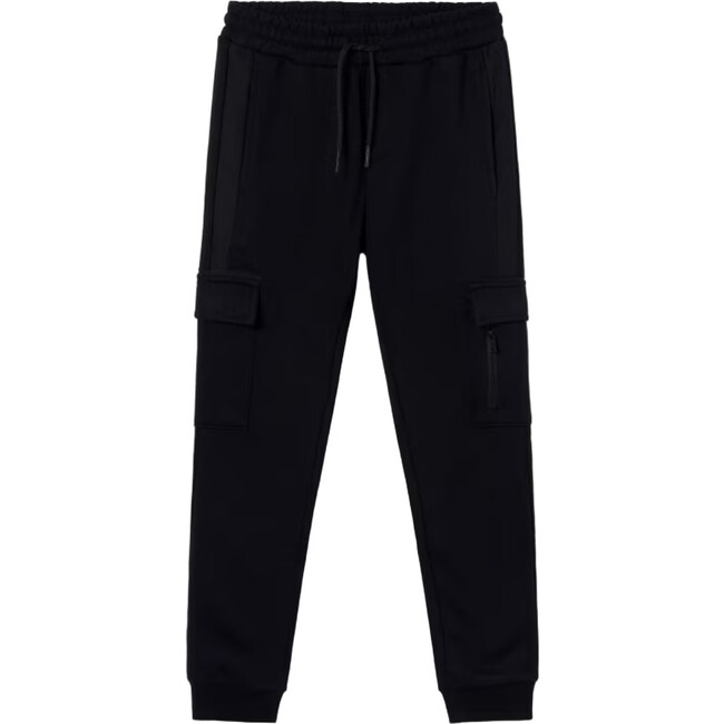 Boy Contrast Joggers, Black