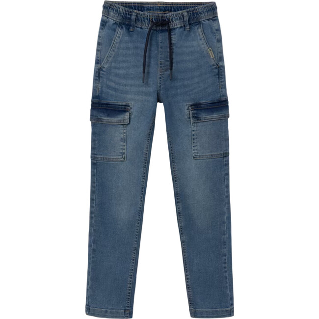 Boy Denim Cargos, Blue