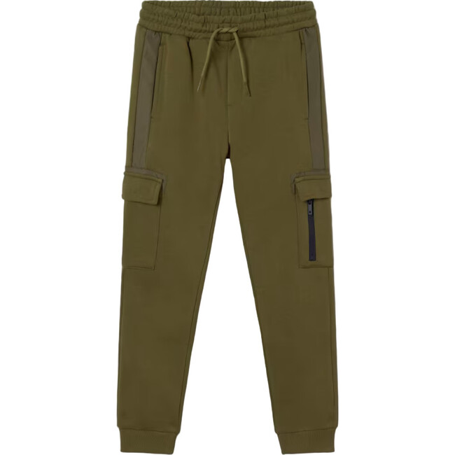 Boy Contrast Joggers, Green