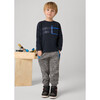 Boy Joggers, Grey - Sweatpants - 2 - thumbnail