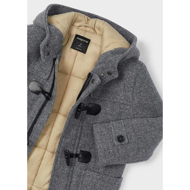Boy Duffle Coat, Grey