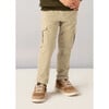 Boy Corduroy Cargo Pants, Beige - Pants - 2 - thumbnail