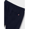 Boy Joggers with Zip Detail, Navy - Sweatpants - 2