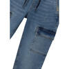 Boy Denim Cargos, Blue - Jeans - 2 - thumbnail