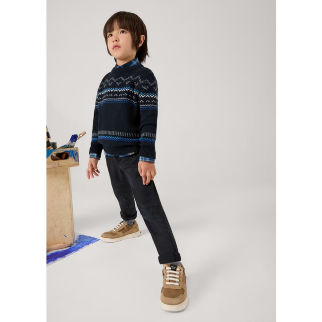 Boy Loose Fitting Trousers, Blue