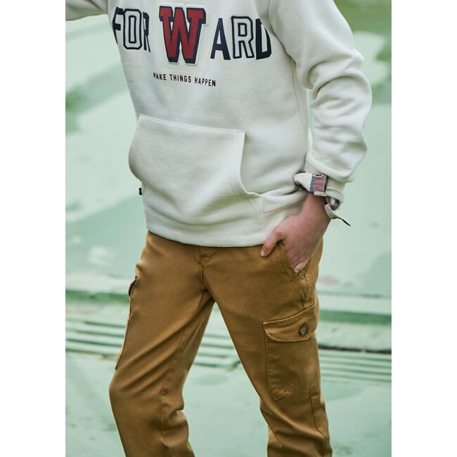 Boy Cargo Pants, Beige - Pants - 3