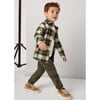 Boy Cargo Pants, Green - Pants - 3 - thumbnail