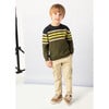 Boy Corduroy Cargo Pants, Beige - Pants - 3 - thumbnail