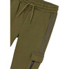 Boy Contrast Joggers, Green - Sweatpants - 2 - thumbnail