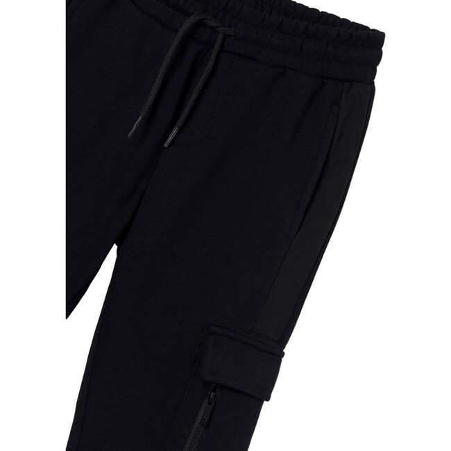 Boy Contrast Joggers, Black - Sweatpants - 3