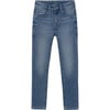 Boy Basic Fitted Jeans, Blue - Jeans - 1 - thumbnail