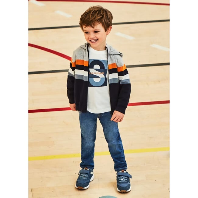 Boy Jogger Style Jeans, Blue - Jeans - 4