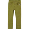 Boy Slim Fit Pants, Green - Pants - 1 - thumbnail