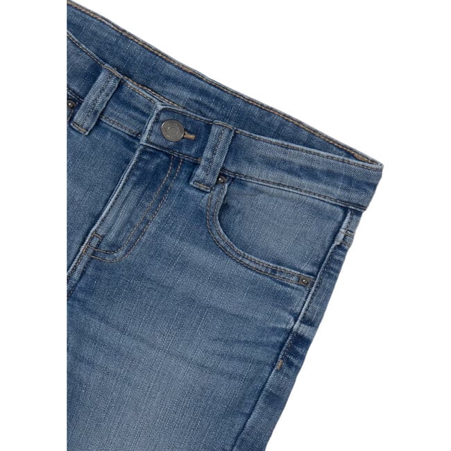 Boy Basic Fitted Jeans, Blue - Jeans - 3