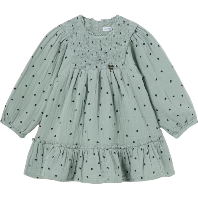 Baby Fleck Dress, Green