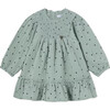 Baby Fleck Dress, Green - Dresses - 1 - thumbnail