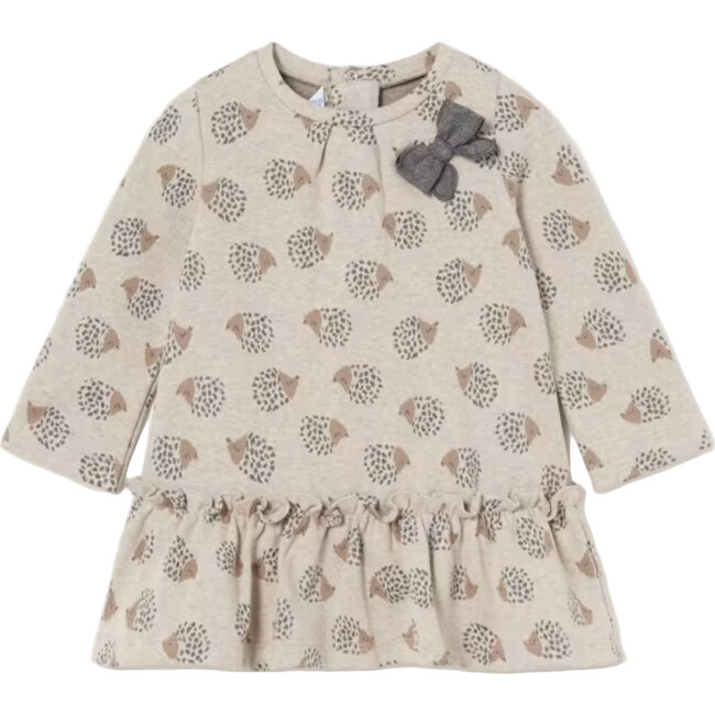 Baby Jacquard Dress, Beige