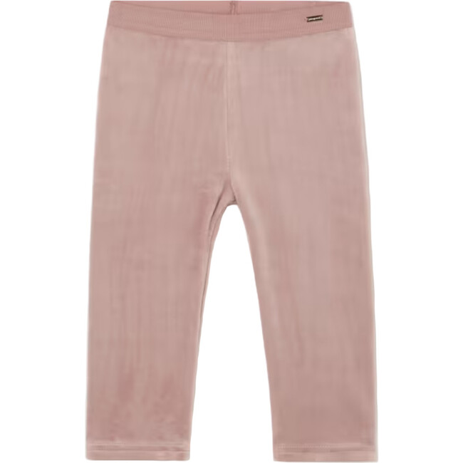 Baby Basic Velvet Leggings, Pink