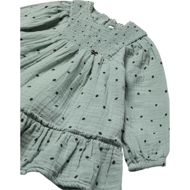 Baby Fleck Dress, Green - Dresses - 2