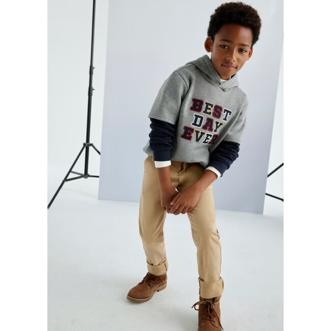 Boy Basic Chinos, Beige - Pants - 3