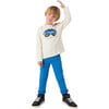 Boy Slim Fit Pants, Blue - Pants - 4 - thumbnail