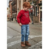 Boy Cargo Jeans, Blue - Jeans - 4 - thumbnail