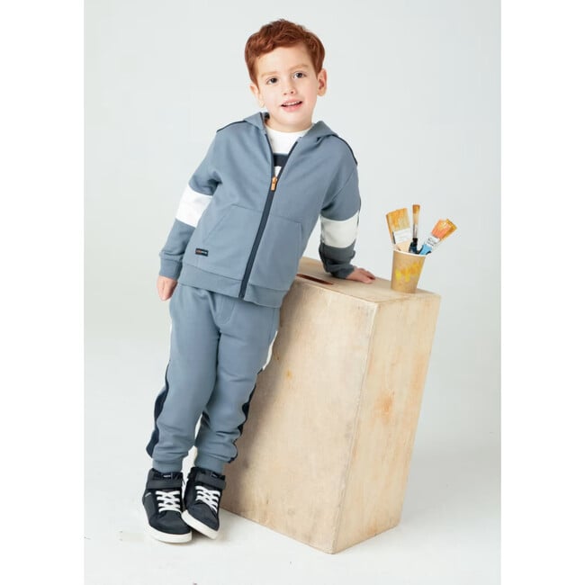 Boy 3 Piece Tracksuit, Blue - Jumpsuits - 2
