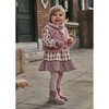 Baby Viyella Print Dress, Beige - Dresses - 4