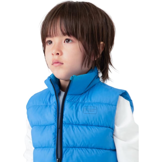 Boy 3 Piece Tracksuit with Vest, Blue - Mixed Apparel Set - 4
