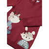 Baby Knit Sweater Dress, Red - Dresses - 2