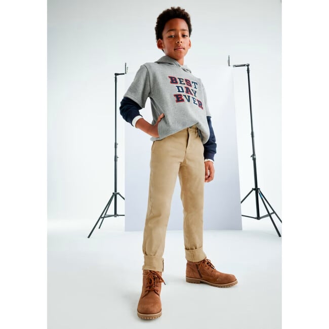 Boy Basic Chinos, Beige - Pants - 4