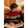 Boy Striped Polo Shirt, Red - Polo Shirts - 4 - thumbnail