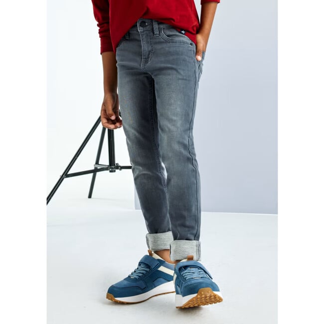 Boy Slim Fit Jeans, Grey - Jeans - 4
