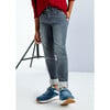 Boy Slim Fit Jeans, Grey - Jeans - 4 - thumbnail