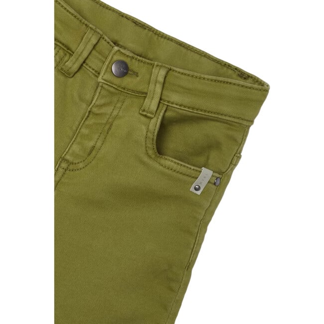 Boy Slim Fit Pants, Green - Pants - 4