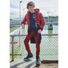 Boy Basic Tracksuit Bottoms, Red - Sweatpants - 4 - thumbnail
