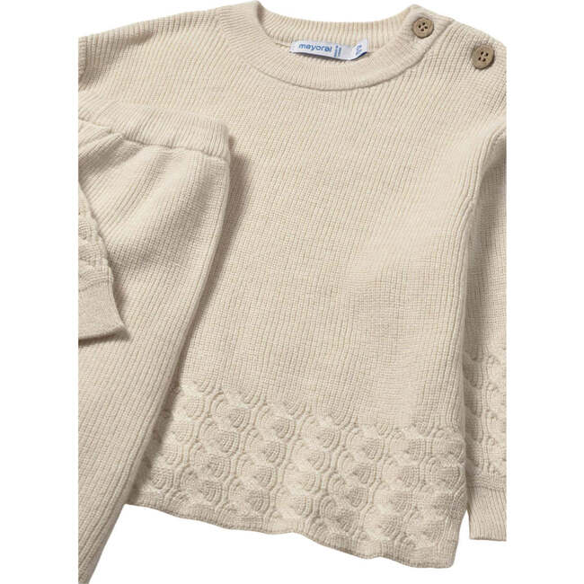 Baby Knit Set, Beige - Mixed Apparel Set - 3