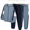 Boy 3 Piece Tracksuit, Blue - Jumpsuits - 4 - thumbnail